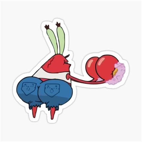 Thicc Mr Krabs Spongebob Sticker For Sale By Nikkimouse82 Redbubble
