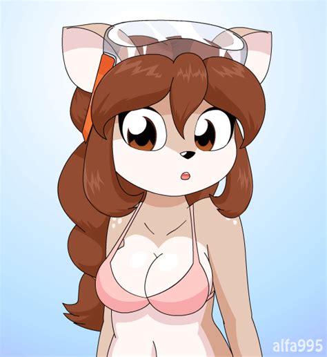 Rule 34 Animated Anthro Blush Bouncing Breasts Bra. 