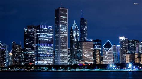 Chicago Skyline Backgrounds Wallpaper Cave