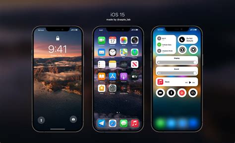 this stunning ios 15 concept shows a completely redesigned control centre rounded icons