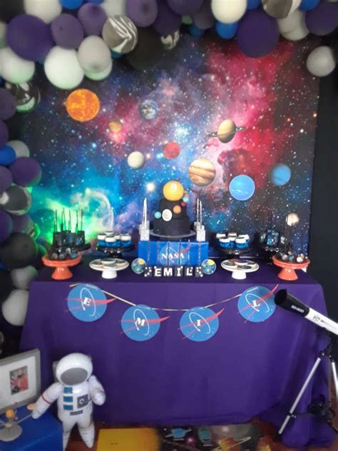Solar System Birthday Party Ideas Photo 1 Of 21 Space Birthday