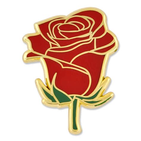 red rose lapel pin pinmart