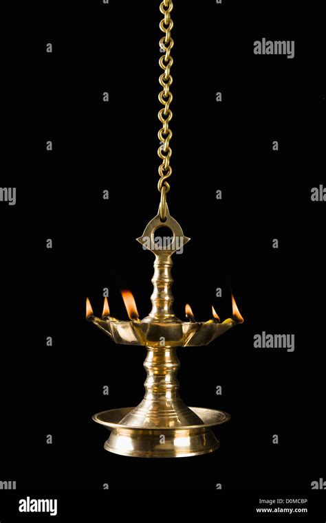 Close Up Of A Diwali Oil Lamp Stock Photo Alamy