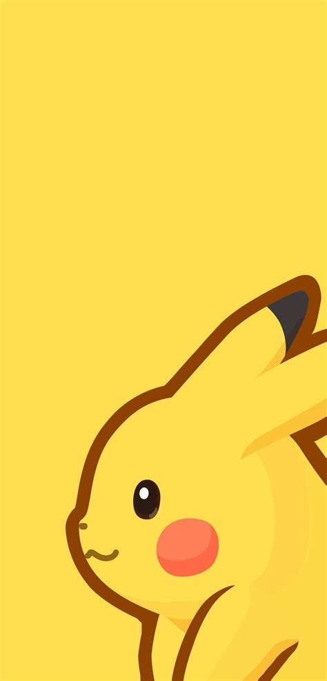 Wallpaper Pokemon Pikachu Latar Belakang Kuning Anime Latar Belakang Yang Sederhana