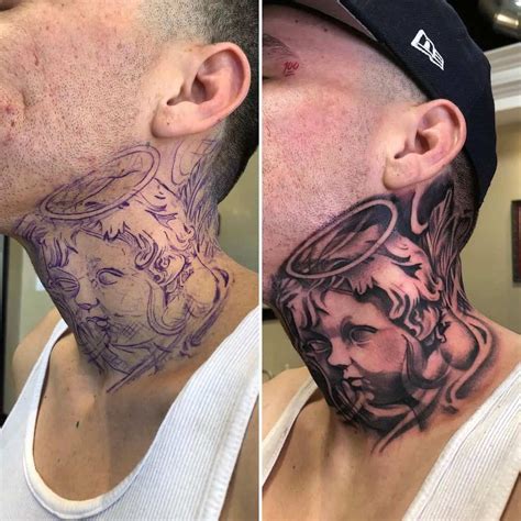 Neck Tattoo Design Ideas For Men Update Throat Tattoo