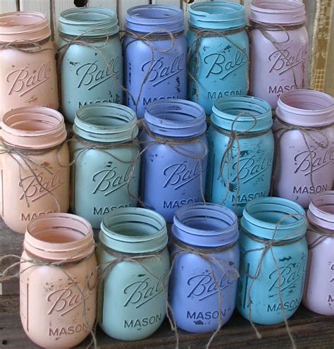 20 Pint Mason Jars Ball Jars Painted Mason Jars Your Colors