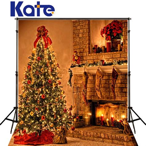 Kate Christmas Backgrounds Photography Warmth Indoor Photo Backdrops