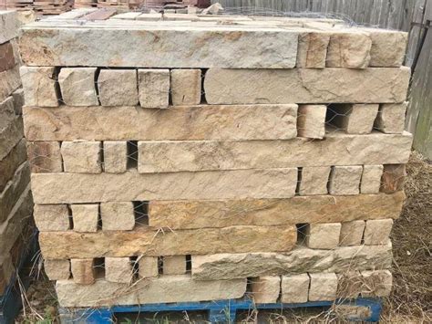 Chopped Stone Sandstone Tan 4x4 Pricepallet Texas Garden