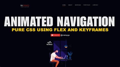 Del ins html del ins tag styling using css a bunch of styling option for the html del and ins tag, mostly just using. How to Create a Pure CSS Animated Flexbox Navigation Bar - Code Injector | Css, Coding, Videos ...