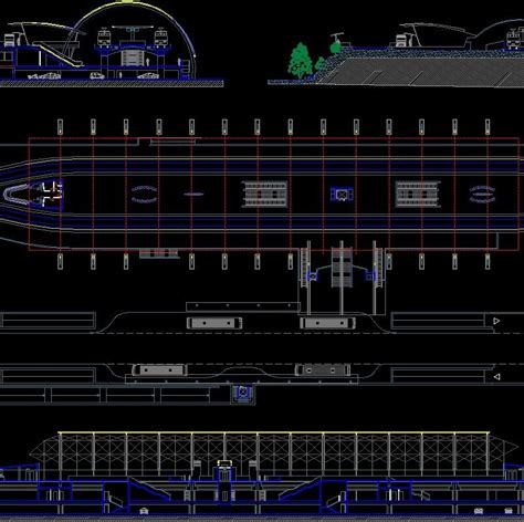 Train Station Type Dwg Section For Autocad Designs Cad
