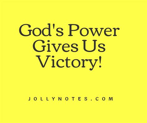 Gods Power Gives Us Victory Daily Bible Verse Blog