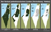 Karten zum Nahostkonflikt Palästina - Israel