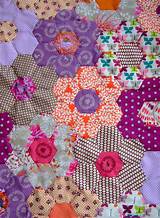Photos of Grandmother''s Flower Garden Quilt Pattern Variations