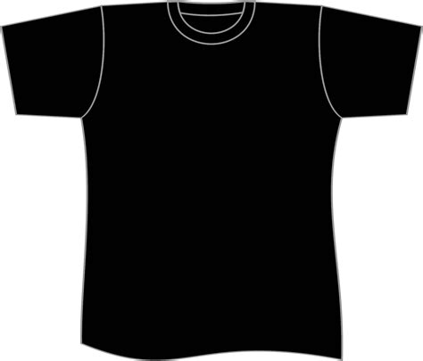 Black T Shirt Plain Clip Art Library