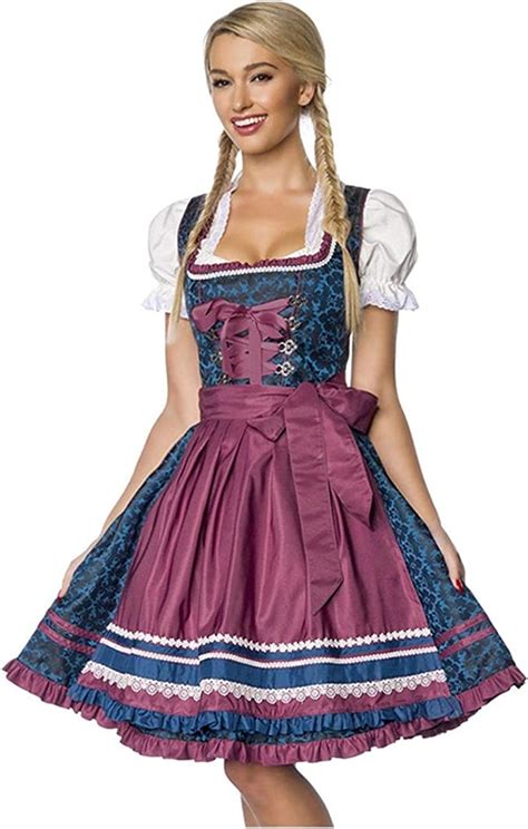 smchwbc cosplay traditionelles bayerisches oktoberfest bier mädchen maid kostüm dirndl kellnerin