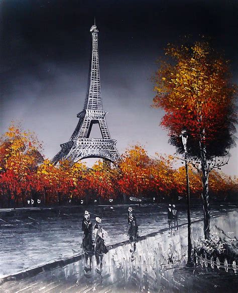 Paris Painting Eiffel Tower Más Painting And Drawing Abstract Painting