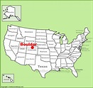 Boulder location on the U.S. Map - Ontheworldmap.com