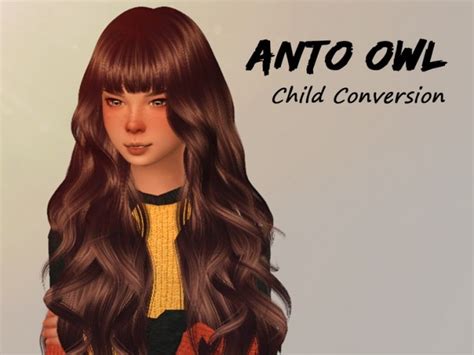 Anto Owl Child Hair By Alfyy At Tsr Sims 4 Updates