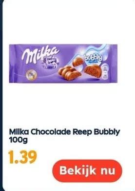 Milka Chocolade Reep Bubbly G Aanbieding Bij Ochama