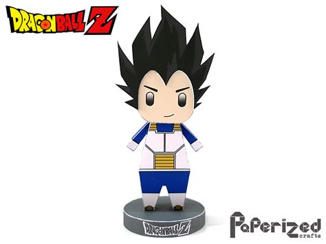 Dragon Ball Z Vegeta Papercraft Paperized Crafts