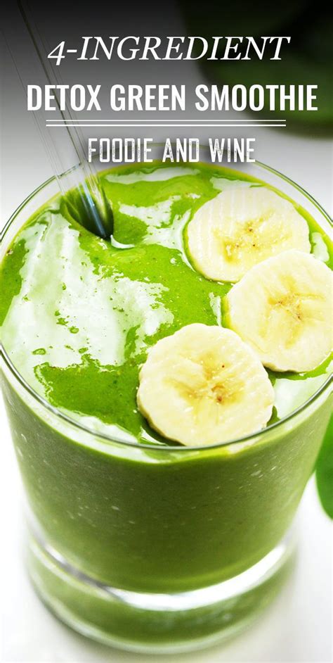 Simple 4 Ingredient Healthy Green Smoothie Recipe