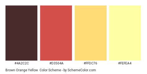 Brown Orange Yellow Color Scheme Brown