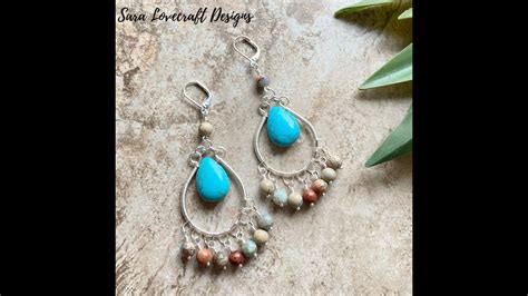 Wire Wrapped Earrings Youtube