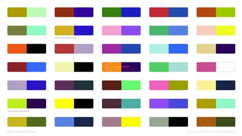 350 Kleurencombinaties Kleurenschema Kleuren Design 2024 Update