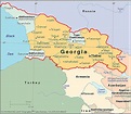 Mapa de Georgia - Mapa Físico, Geográfico, Político, turístico y Temático.