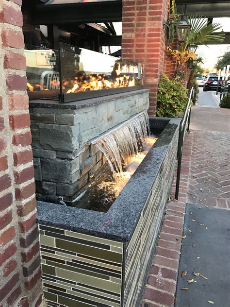 Awesome Fire And Water Fountain Wall Patio Water Feature Outdoor