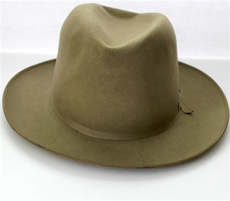 Vintage Stetson 3x Beaver Open Road Hat 1960s Fedora With Pin 7 1 8