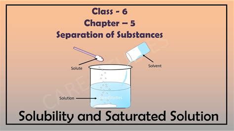 Solubility And Saturated Solution Chapter 5 Separation Of