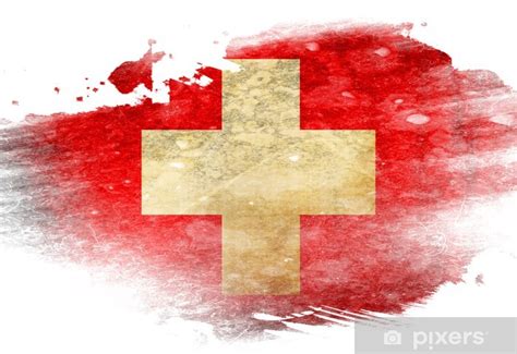 Aufkleber Schweizer Flagge Pixers Ch