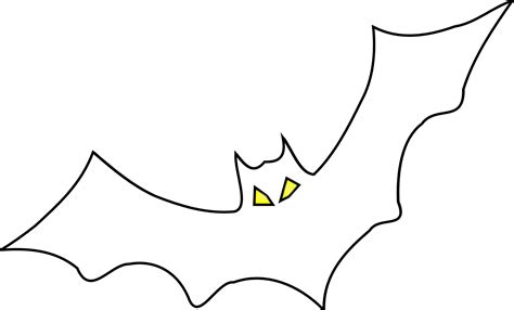 Bat Clip Art Black And White