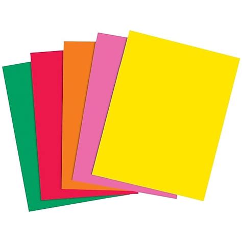 Staples Brights Multipurpose Paper 24 Lbs 85 X 11 Assorted 500
