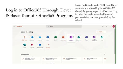 Log In To Office365 And Overview Of Office365 Programs Youtube