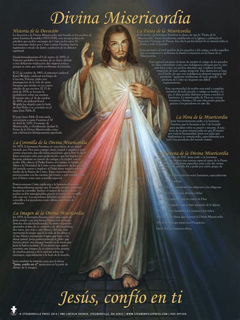 Spanish Divine Mercy Explained Poster Catholic To The Max Online Catholic Store