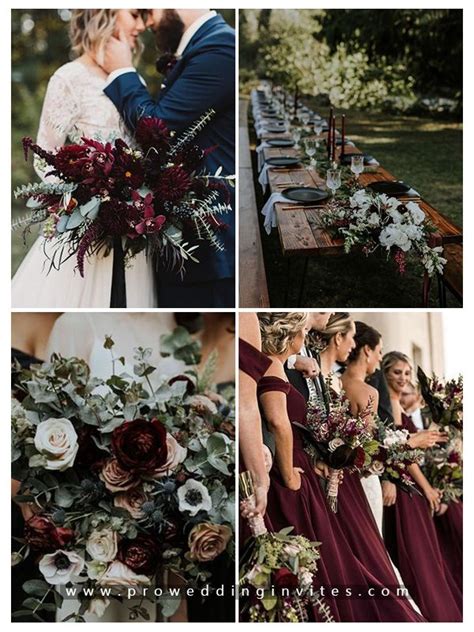50 Elegant Burgundy And Marsala Color Combo For Fall Wedding