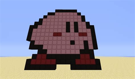 Minecraft Kirby Pixel Art Grid Pixel Art Grid Gallery