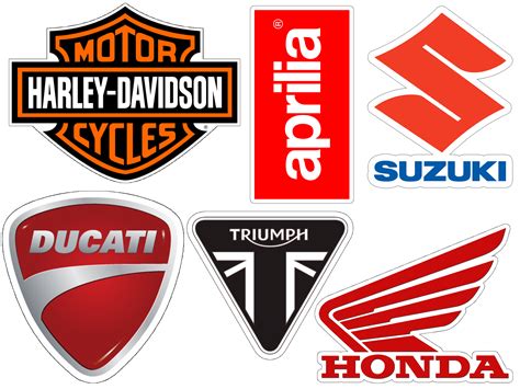 Motorcycle Brand Logos Ver 1 Vinyl Sticker Pack Vintage Stickers For