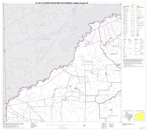 Pl 94 171 County Block Map 2010 Census Hopkins County Block 4