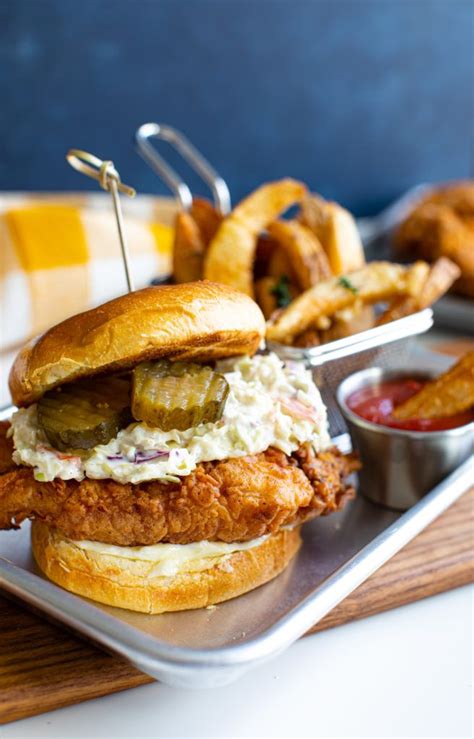 If you have time, let them marinate overnight. Buttermilk Fried Chicken Sandwiches with Slaw | Recipe ...