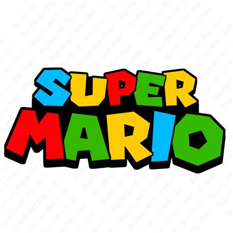 Super Mario Svg Png Super Mario Font Super Mario Logo Etsy