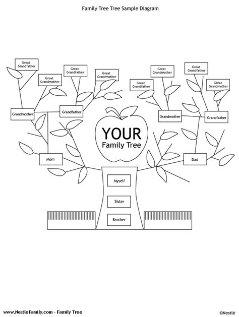 armands blog family tree template  kids family tree worksheet