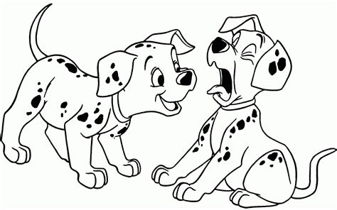 Dalmation Dog Coloring Page At Free