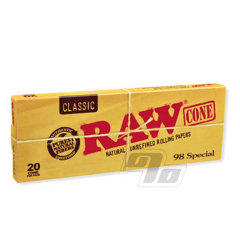 Raw Classic 98 Special Cones 20 Pack