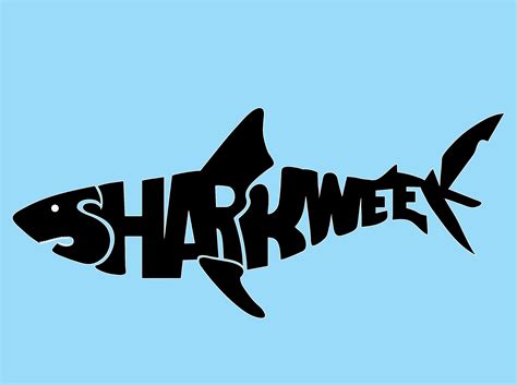 Shark Week Typography Layout Teks Dhanendra Prathama Kelas 1