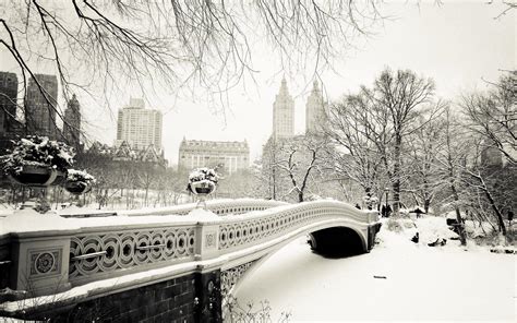 Central Park Winter Scenes Wallpapers Wallpaper Cave