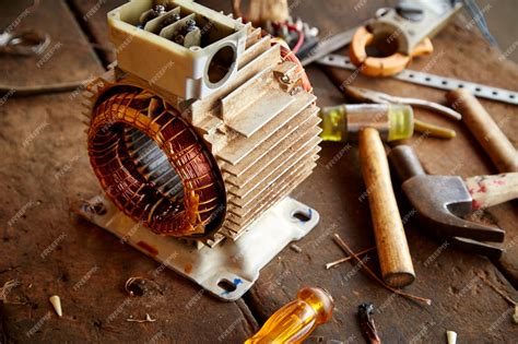 Premium Photo Old Disassembled Electric Motor