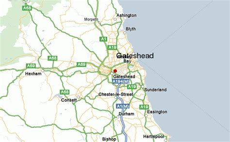 Gateshead Map And Gateshead Satellite Image